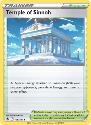 Temple of Sinnoh #155 · Astral Radiance Pokémon card