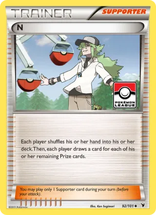 N #92 · Noble Victories Pokémon card