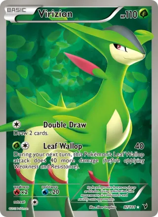 Virizion #97 · Noble Victories Pokémon card