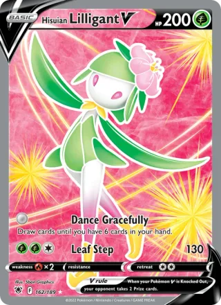Hisuian Lilligant V #162 · Astral Radiance Pokémon card