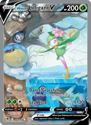 Hisuian Lilligant V #163 · Astral Radiance Pokémon card