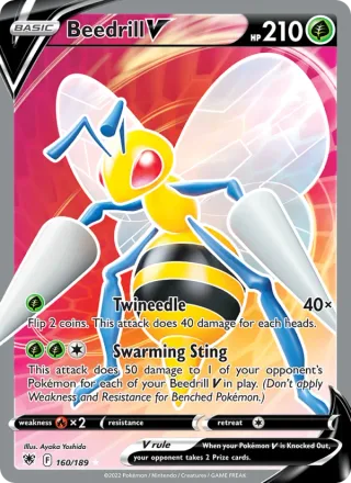 Beedrill V #160 · Astral Radiance Pokémon card