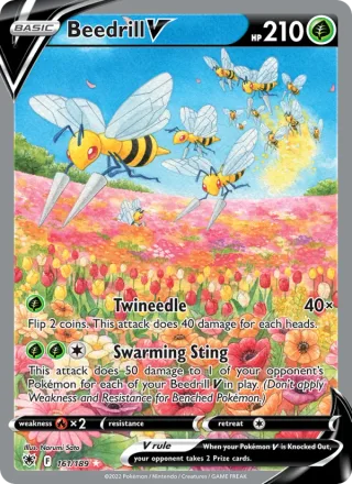 Beedrill V #161 · Astral Radiance Pokémon card