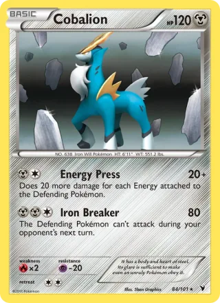 Cobalion #84 · Noble Victories Pokémon card