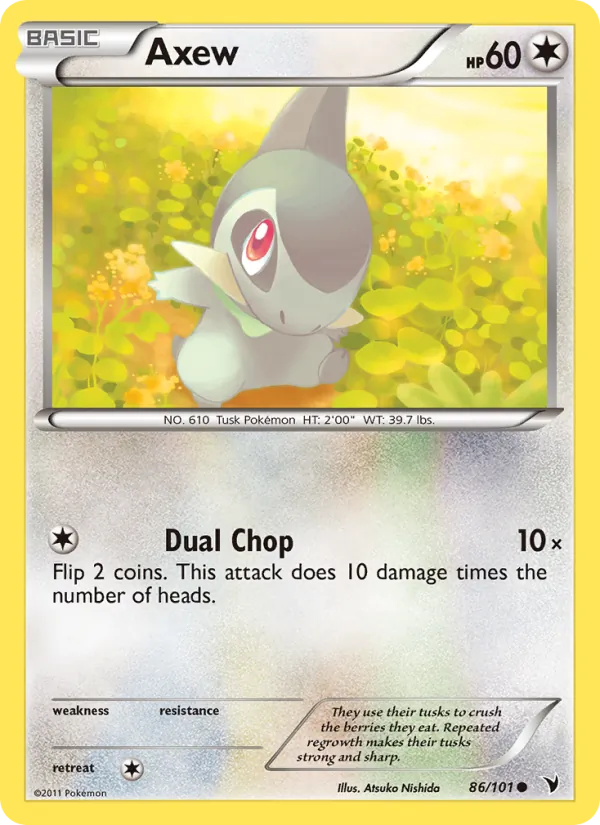 Axew full card art