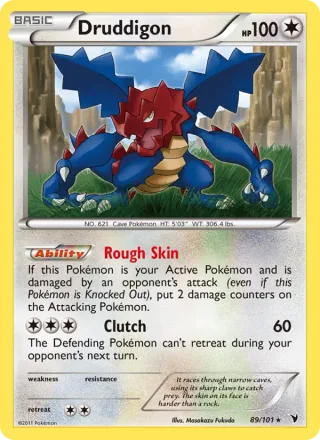 Druddigon #89 · Noble Victories Pokémon card