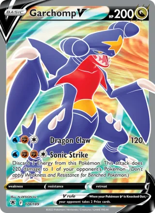 Garchomp V #178 · Astral Radiance Pokémon card