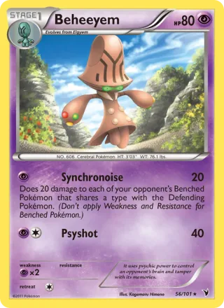 Beheeyem #56 · Noble Victories Pokémon card