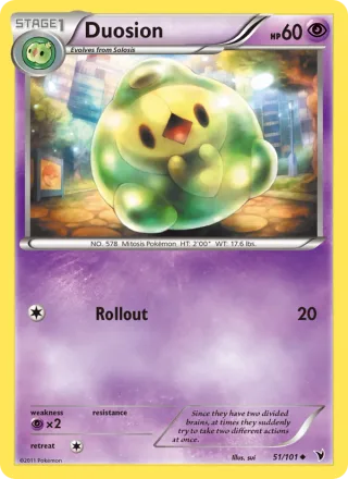 Duosion #51 · Noble Victories Pokémon card
