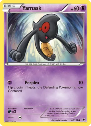 Yamask #44 · Noble Victories Pokémon card
