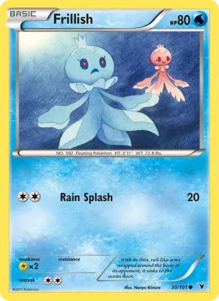 Frillish #30 · Noble Victories Pokémon card