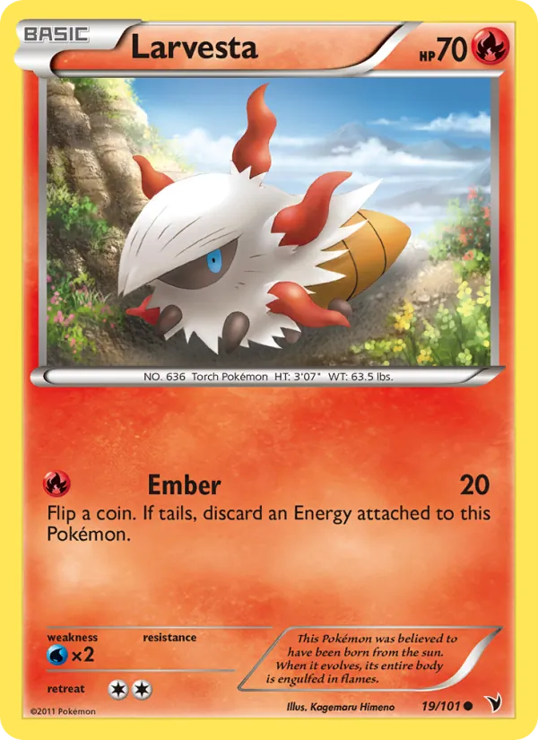 Larvesta full card art