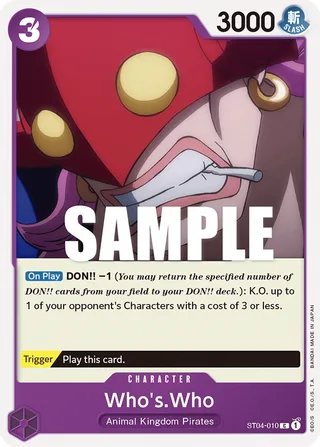 Who's.Who #ST04-010 · Revision Pack Cards One Piece card