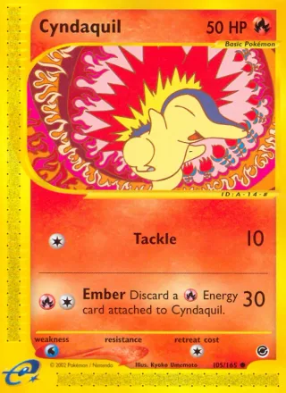 Cyndaquil #105 · Expedition Base Set Pokémon card
