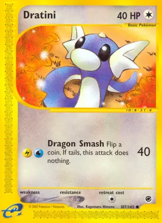 Dratini #107 · Expedition Base Set Pokémon card