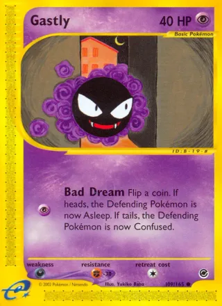 Gastly #109 · Expedition Base Set Pokémon card