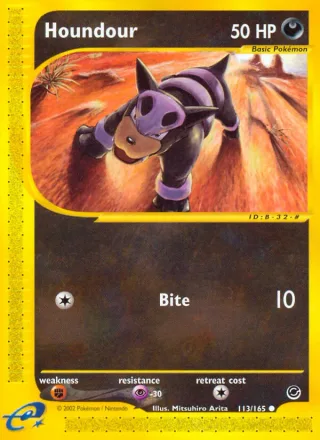 Houndour #113 · Expedition Base Set Pokémon card