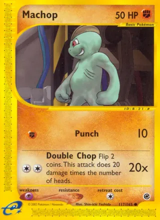 Machop #117 · Expedition Base Set Pokémon card