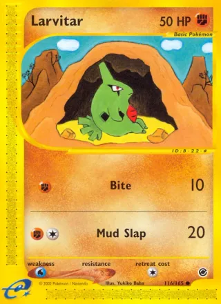 Larvitar #116 · Expedition Base Set Pokémon card