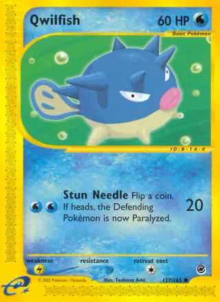 Qwilfish #127 · Expedition Base Set Pokémon card