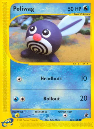 Poliwag #125 · Expedition Base Set Pokémon card