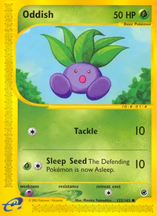 Oddish #122 · Expedition Base Set Pokémon card