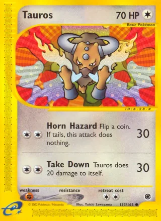 Tauros #133 · Expedition Base Set Pokémon card
