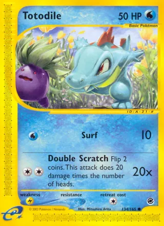 Totodile #134 · Expedition Base Set Pokémon card