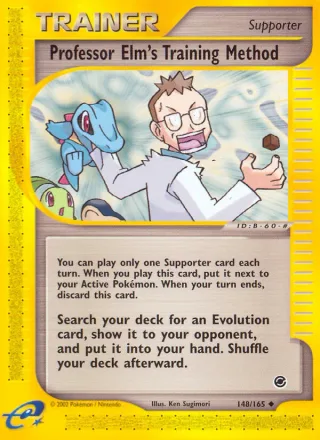 Professor Elm's Training Method #148 · Expedition Base Set Pokémon card