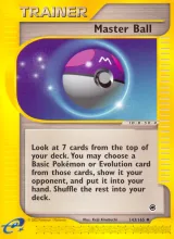 Master Ball · Expedition Base Set Pokémon card