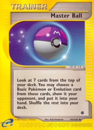 Master Ball #143 · Expedition Base Set Pokémon card