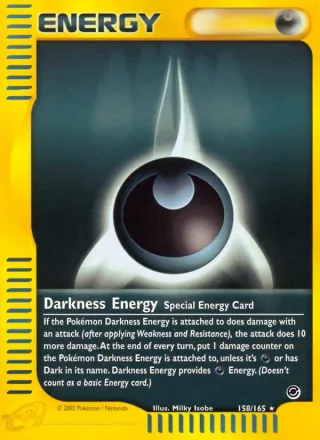 Darkness Energy #158 · Expedition Base Set Pokémon card