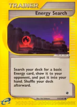 Energy Search · Expedition Base Set Pokémon card