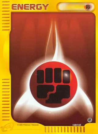 Fighting Energy #160 · Expedition Base Set Pokémon card