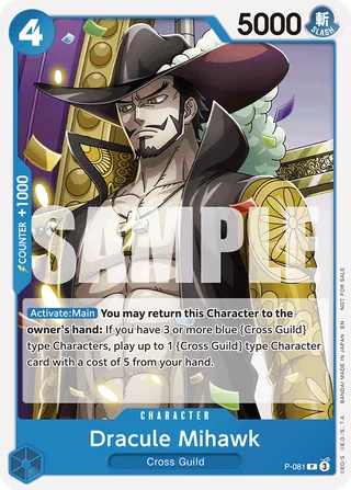 Dracule Mihawk (OP11 Release Event) #P-081-op11-release-event · One Piece Promotion Cards One Piece card