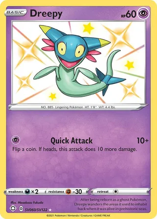 Dreepy #SV060 · Shining Fates Shiny Vault Pokémon card