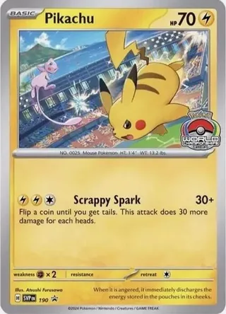Pikachu #190 · SVP Black Star Promos Pokémon card