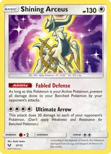 Shining Arceus · Shining Legends Pokémon card