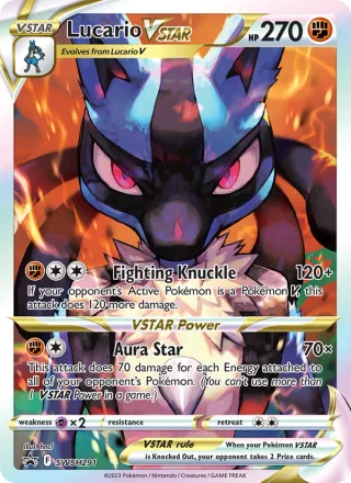 Lucario VSTAR #SWSH291 · SWSH Black Star Promos Pokémon card