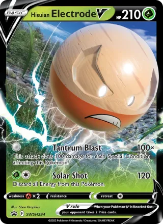 Hisuian Electrode V #SWSH294 · SWSH Black Star Promos Pokémon card