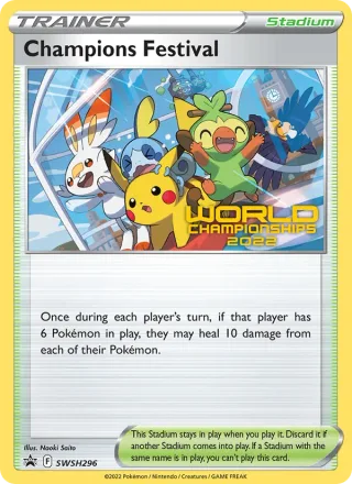Champions Festival #SWSH296 · SWSH Black Star Promos Pokémon card