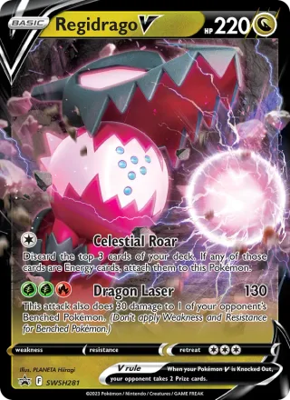 Regidrago V #SWSH281 · SWSH Black Star Promos Pokémon card