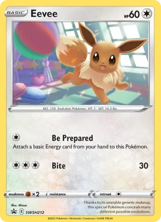 Eevee #SWSH212 · SWSH Black Star Promos Pokémon card