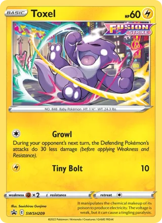 Toxel #SWSH209 · SWSH Black Star Promos Pokémon card