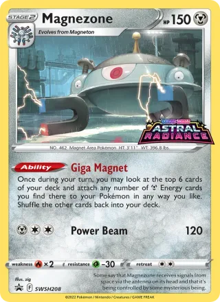 Magnezone #SWSH208 · SWSH Black Star Promos Pokémon card