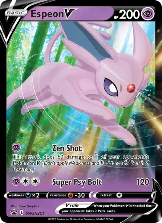 Espeon V #SWSH201 · SWSH Black Star Promos Pokémon card