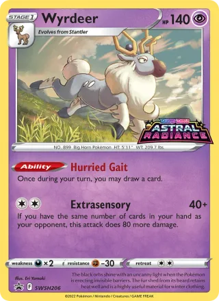Wyrdeer #SWSH206 · SWSH Black Star Promos Pokémon card