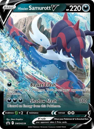 Hisuian Samurott V #SWSH239 · SWSH Black Star Promos Pokémon card