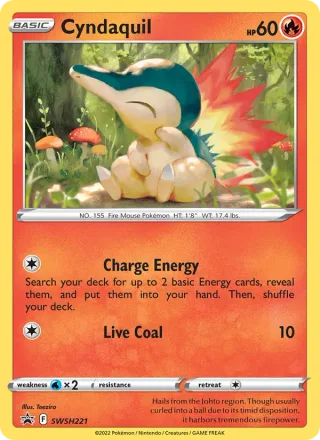 Cyndaquil #SWSH221 · SWSH Black Star Promos Pokémon card