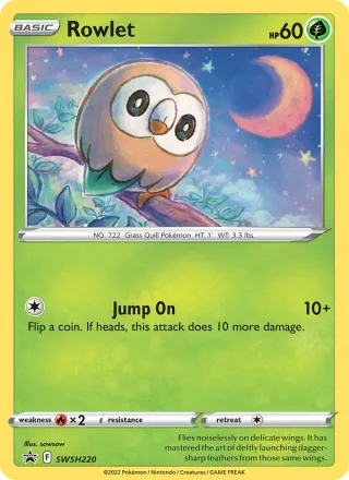 Rowlet #SWSH220 · SWSH Black Star Promos Pokémon card